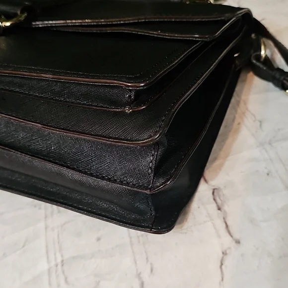 Rebecca Minkoff Hudson Moto Crossbody/ ShoulderBlack Large Leather Bag